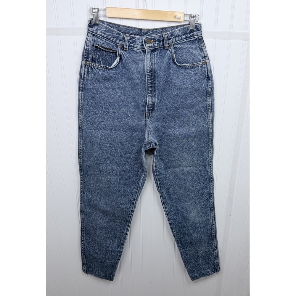 Chic High Waisted Jeans Womens Blue Vintage 90s Acid‎ Wash Mom Jeans